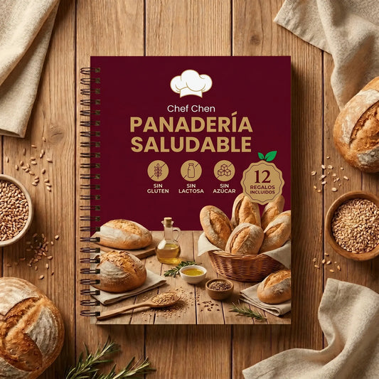 Mi Panadería Saludable, Sin Gluten, Sin Azúcares y Sin Lactosa + 11 Bonos GRATIS